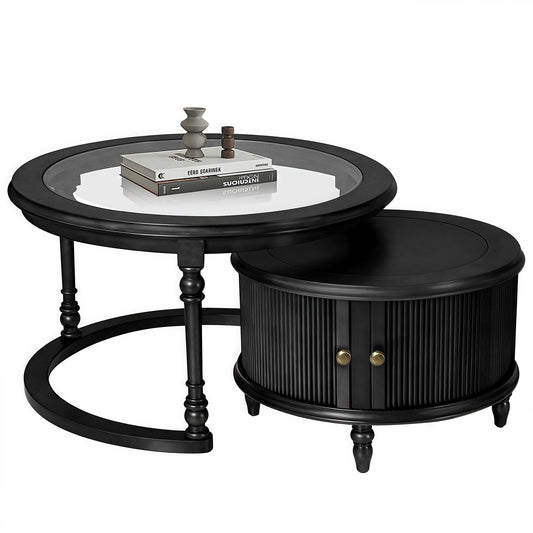 Black Nesting Tables with Black Legs - primary color shot
