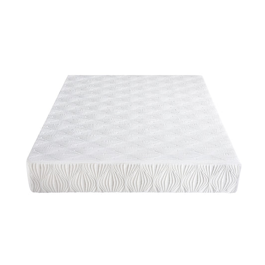 Visco Gel Infused Memory Foam Mattress in a Box - White - primary color shot