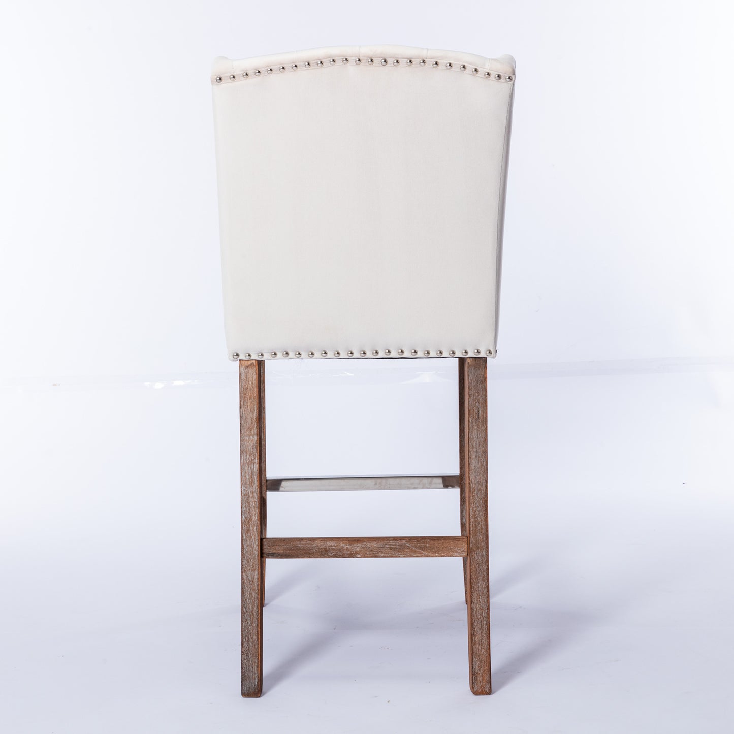 Amil 27" Counter Height Wingback Stools - Beige