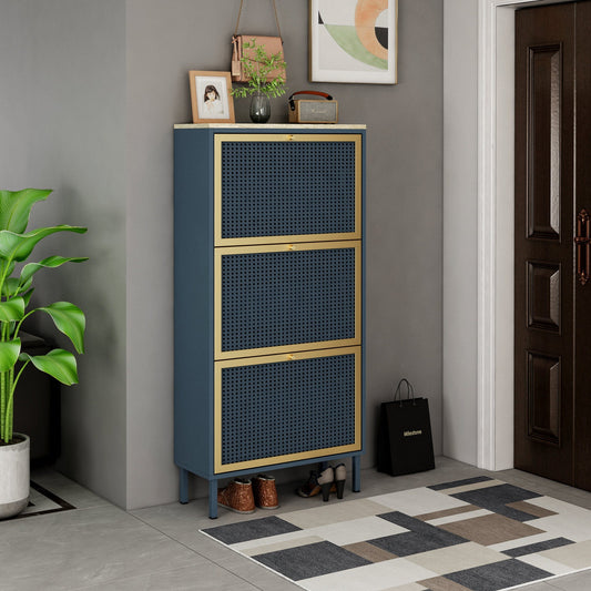 Milestone Homelife Modern 3 Door Shoe Storage Cabinet