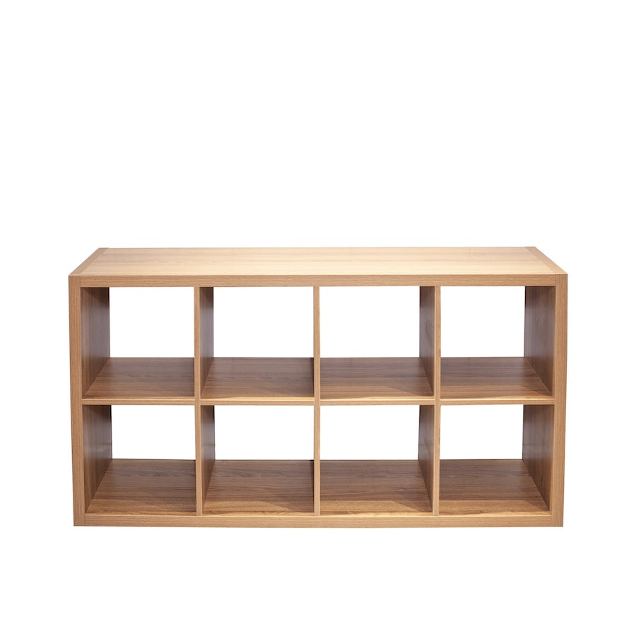 Zenith 8-Cube Bookshelf & Organizer - Walnut