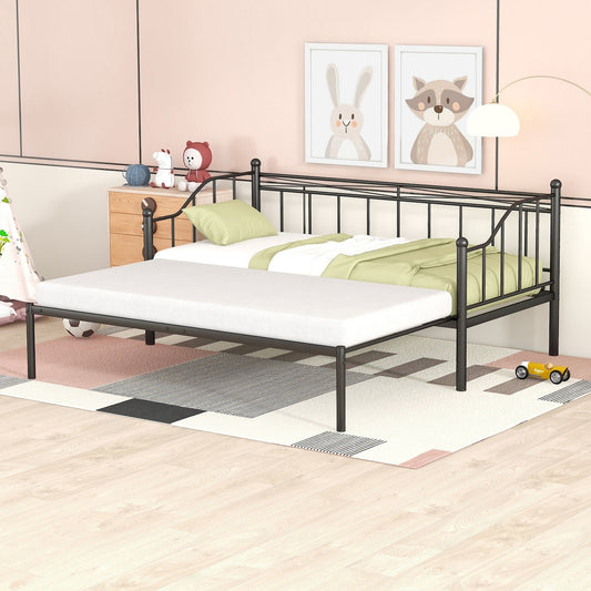 Logan Classic Iron Twin Daybed & Trundle Set