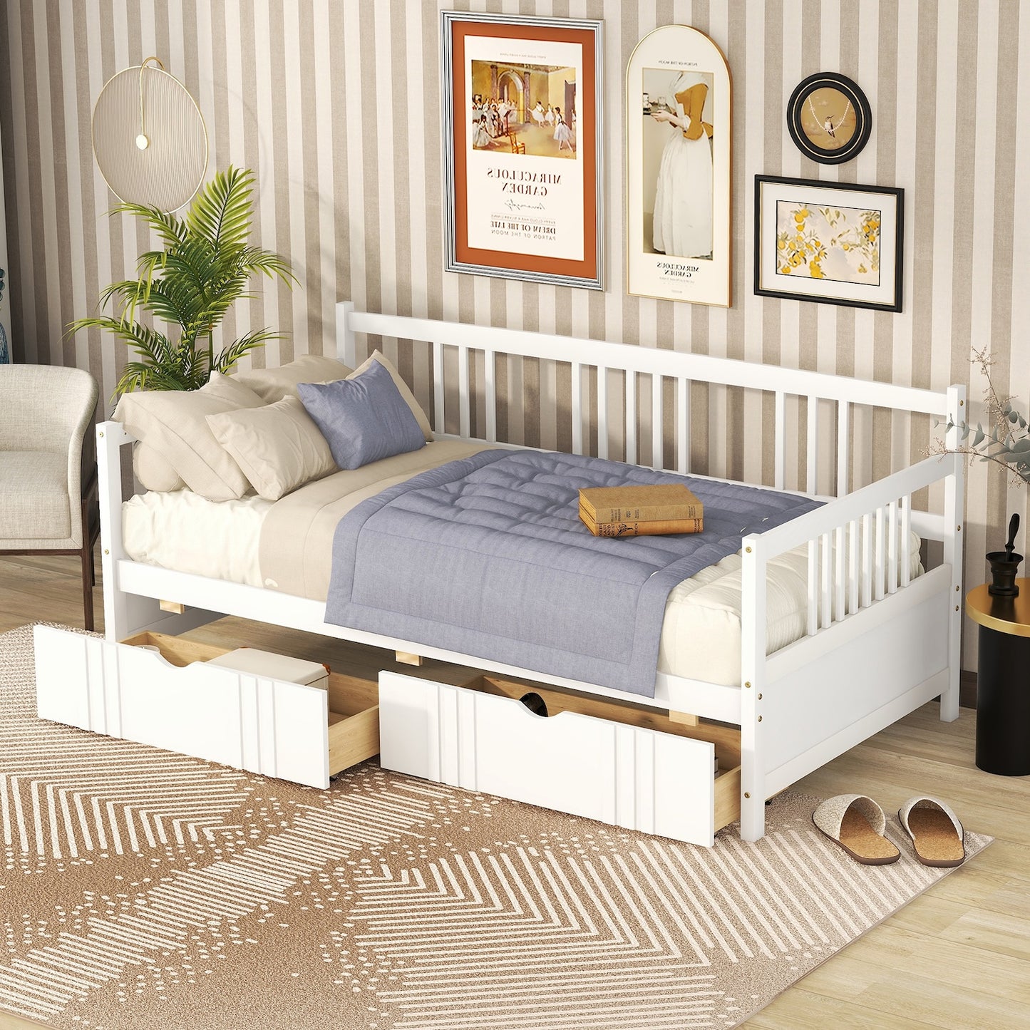 Tempest Classic Wooden Twin Daybed & Trundle Set