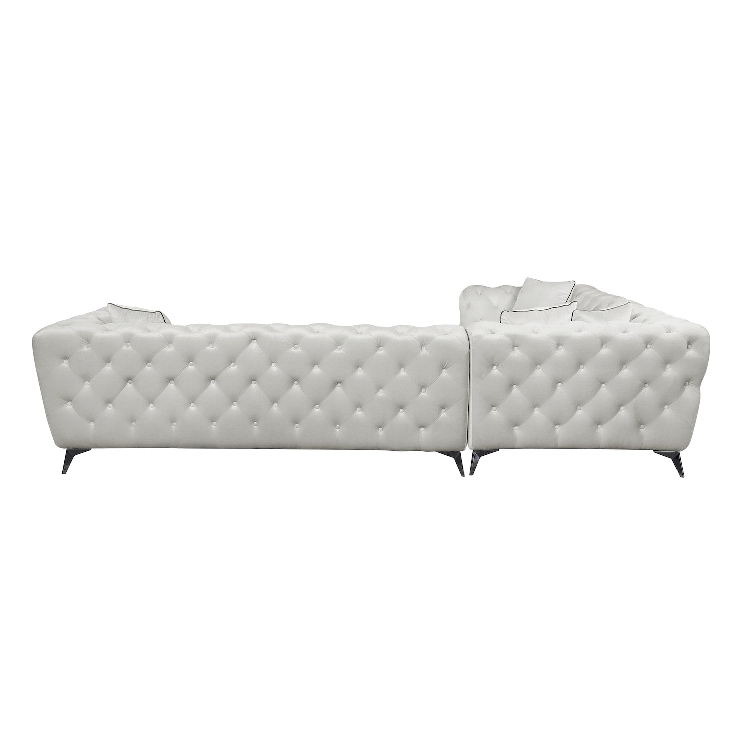 Atronia 133" Modern Tufted Sectional - Beige