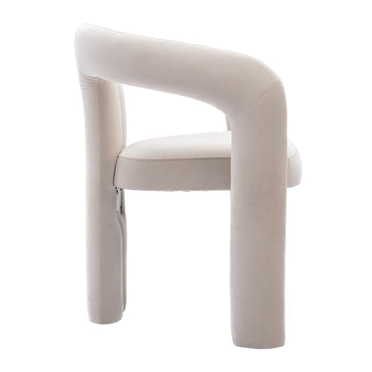 Coolmore Modern Velvet Dining Chair Set of 2 - Beige