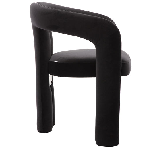 Coolmore Modern Velvet Dining Chair Set of 2 - Black