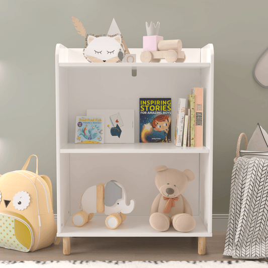 Moonriver 3-Tier Youth Bookcase - White