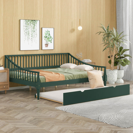Quinn Full Size Daybed & Trundle Set - Green