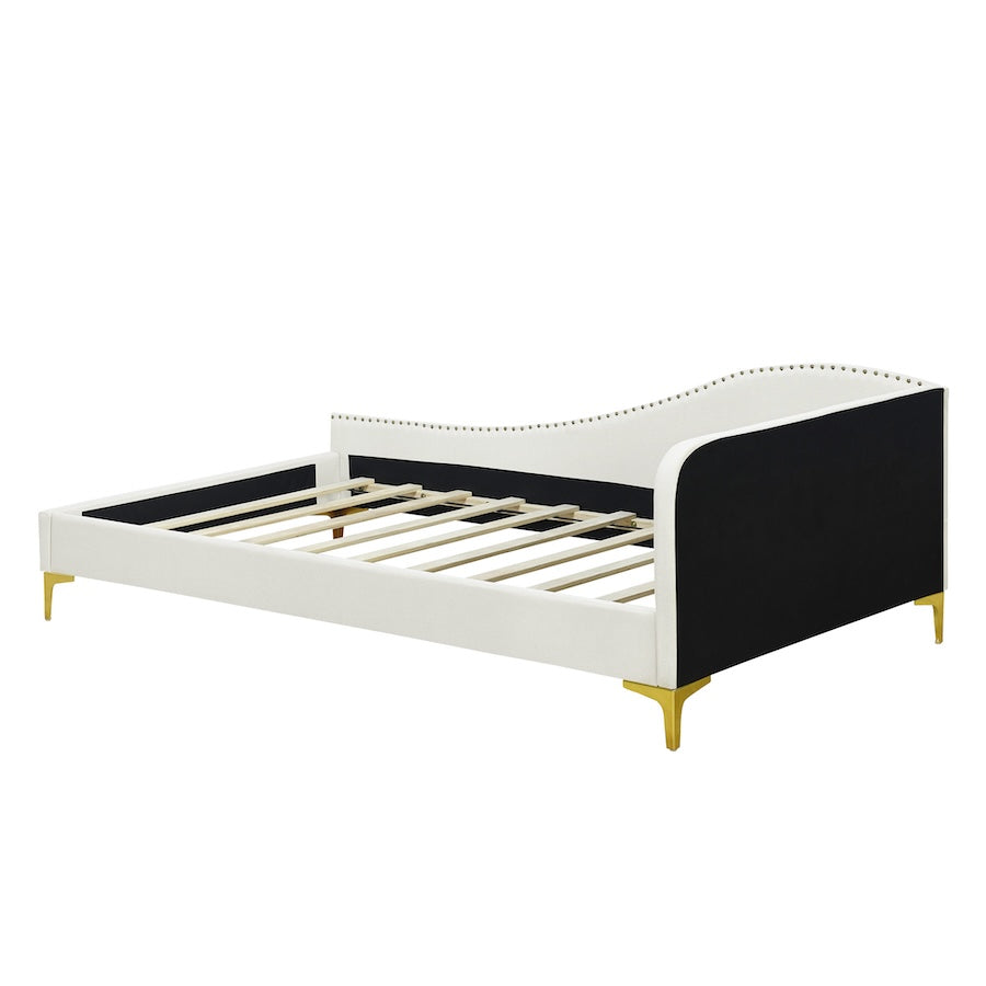 Deonka Contemporary Full Size Daybed - Beige & Gold