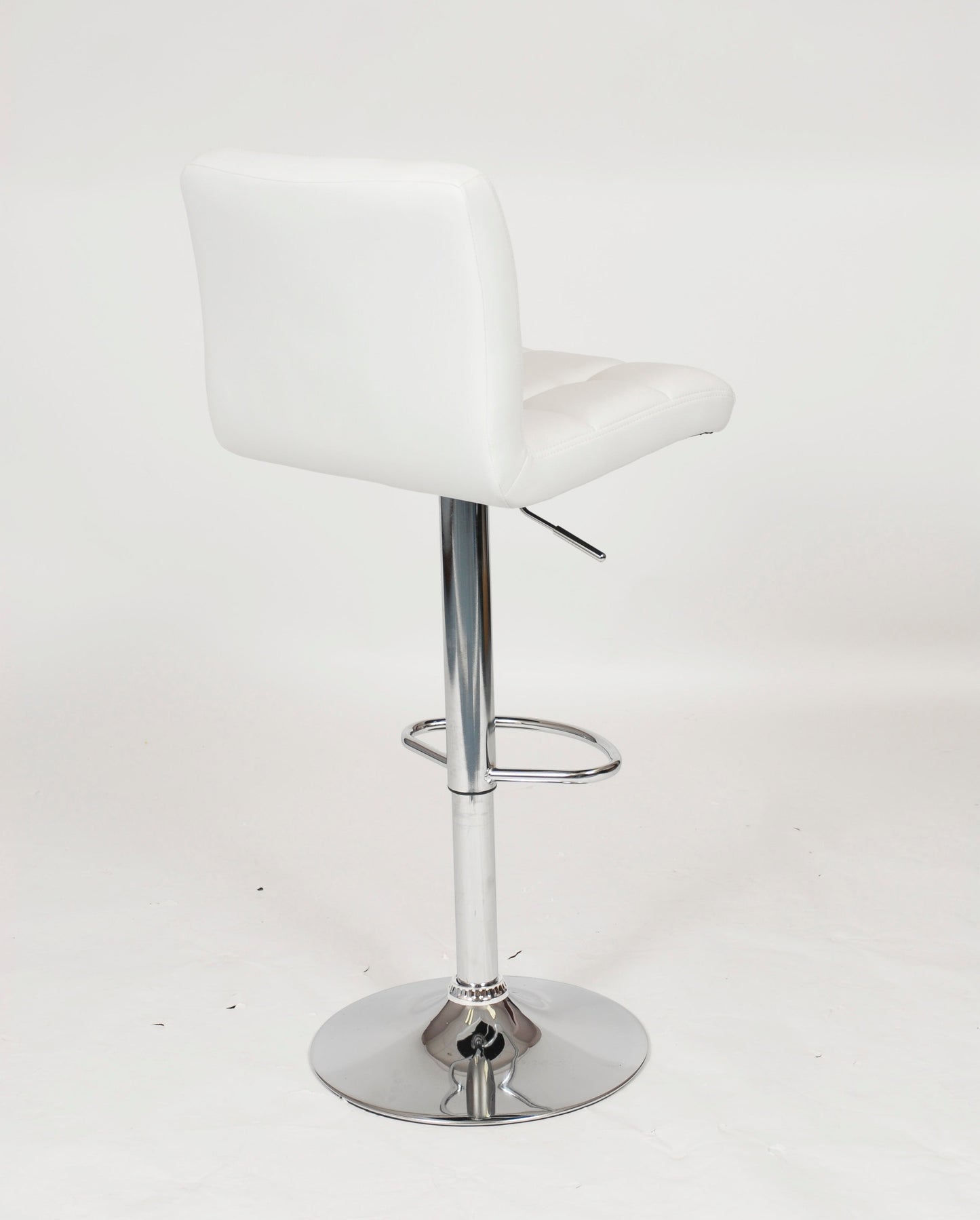 Parker Faux Leather Swivel Bar Stools Set of 2 White