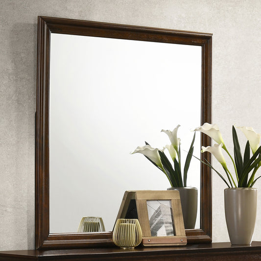 Louis Philippe Dresser Mirror – Cappuccino Finish