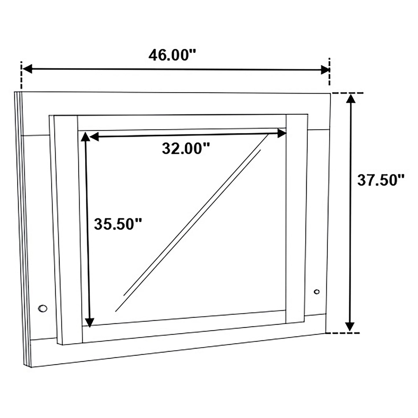 Felicity LED Dresser Mirror – White High Gloss