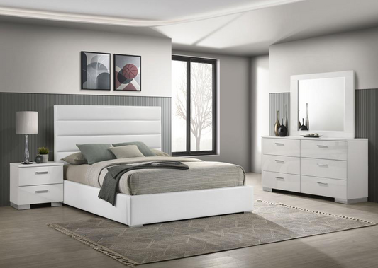 Felicity Bedroom Set White High Gloss