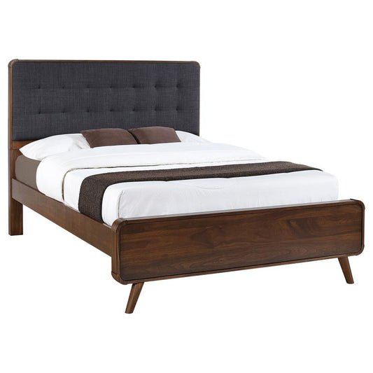 Robyn Full Platform Bed – Dark Walnut