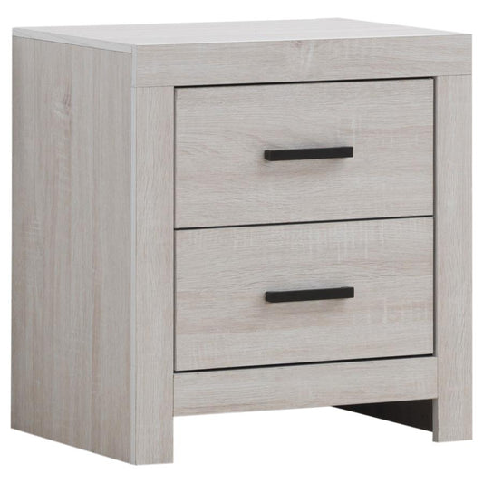 Brantford 2-Drawer Nightstand – Coastal White
