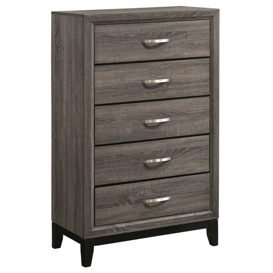 Watson 5-Drawer Bedroom Chest – Grey Oak