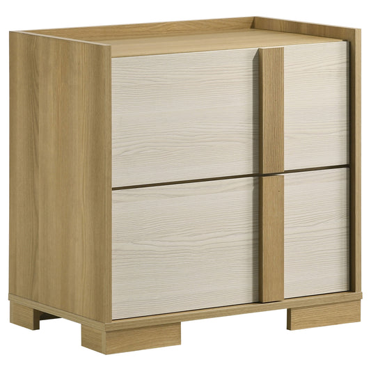 Hyland 2-Drawer Nightstand – Natural