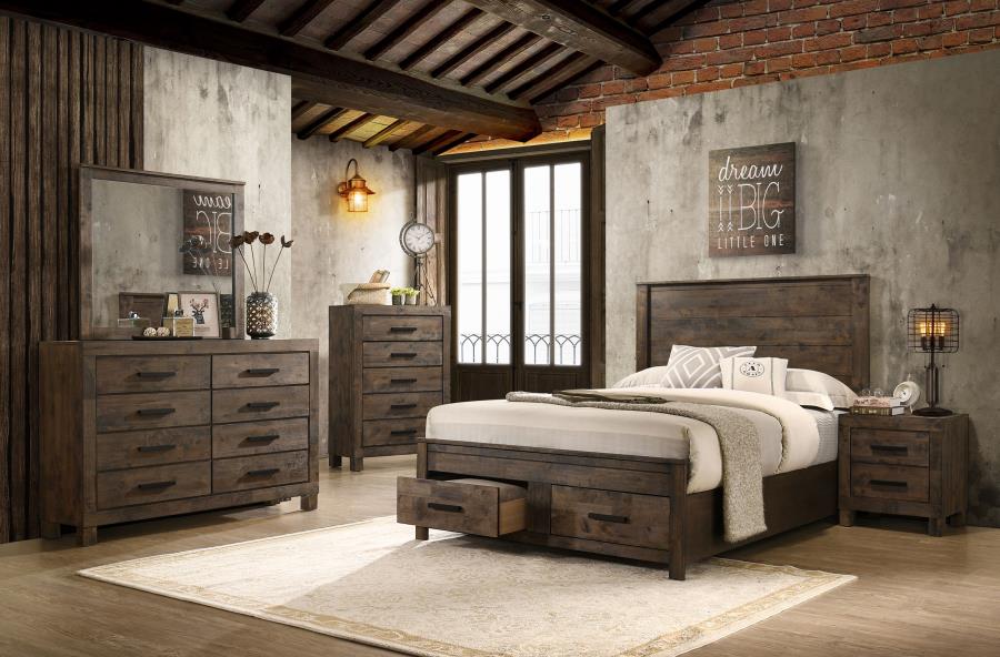 Woodmont Solid Wood King Storage Bed