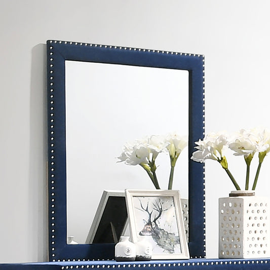 Melody Upholstered Dresser Mirror – Pacific Blue
