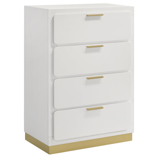 Caraway 4-Drawer Bedroom Chest – White