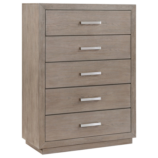 Kenora 5-Drawer Bedroom Chest – Barley Brown