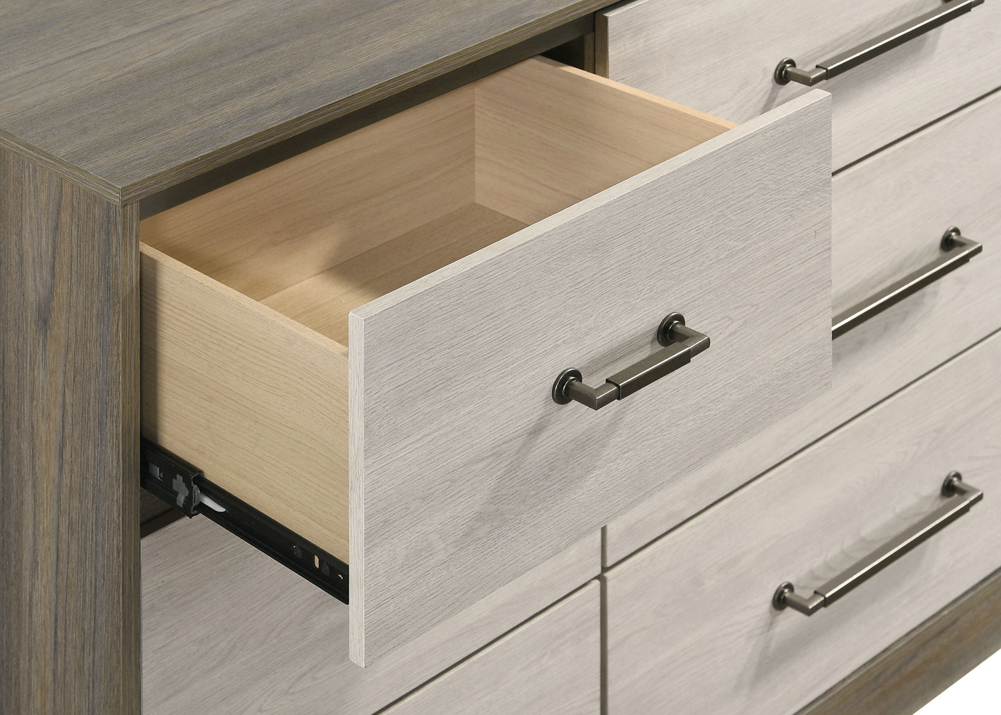 Fenwick 9-Drawer Dresser – Grey Oak