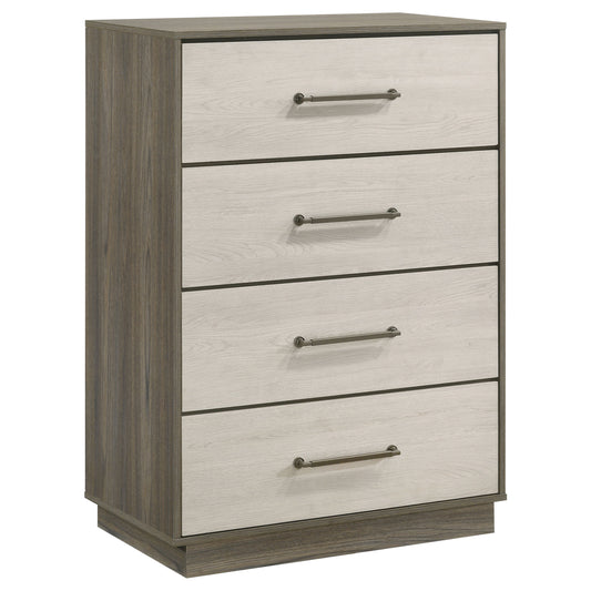 Fenwick 4-Drawer Chest of Drawers – Grey Oak