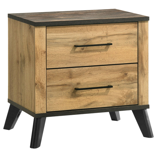Kaywood 2-Drawer Nightstand – Natural Pine