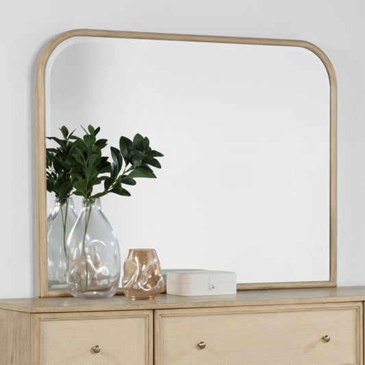 Kailani Dresser Mirror – Beige Oak Finish