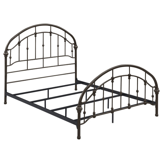 Rowan Metal Eastern King Bed – Dark Bronze