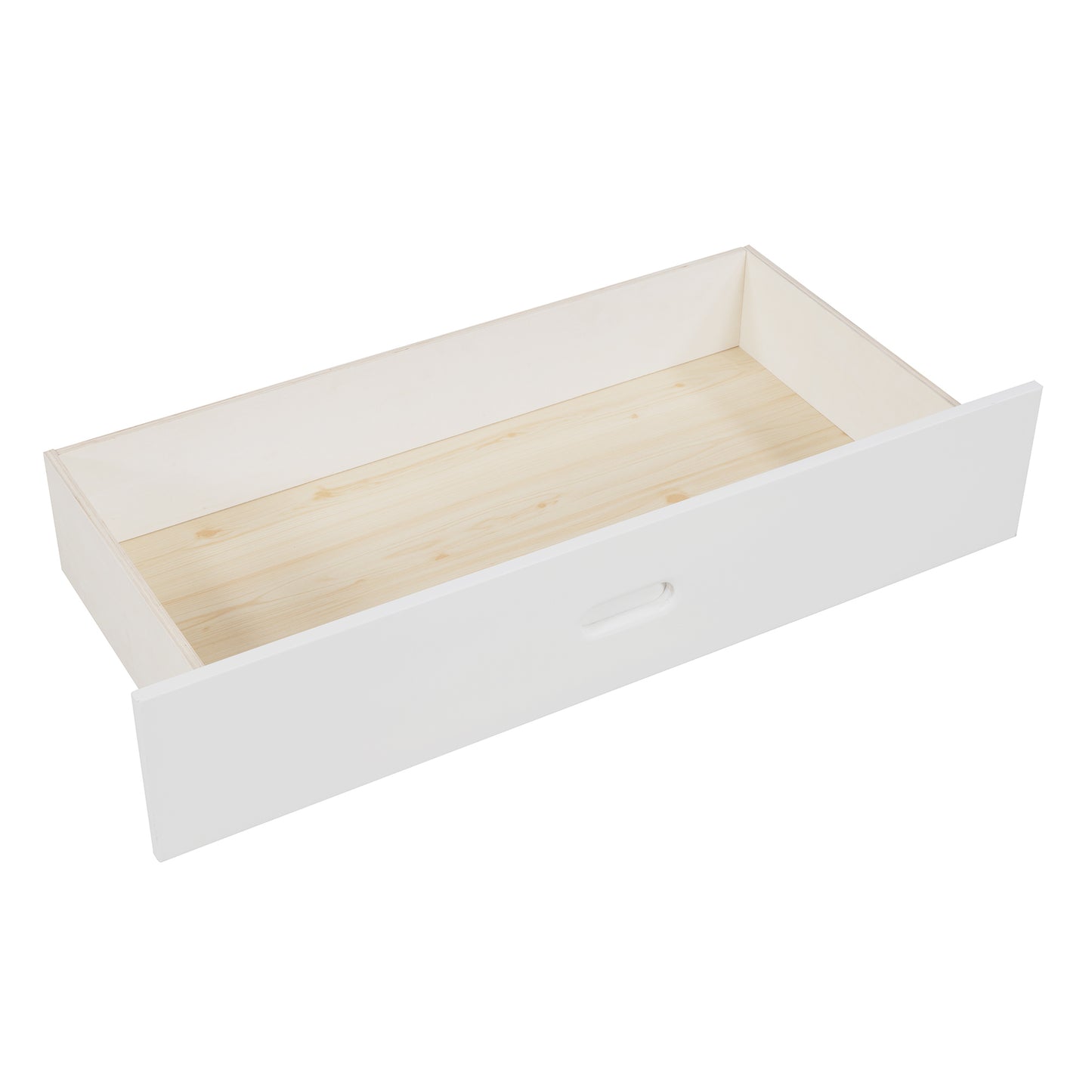 Larkspur Twin-Over-Twin Bunk Bed with Ladders and Two Storage Drawers White