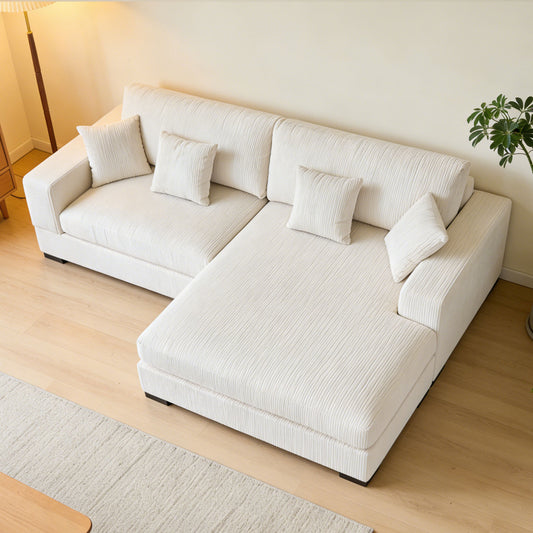 Mid Century Modern Sectional 3-Seater Sectional.polyester.suitable - BEIGE - detail view 2