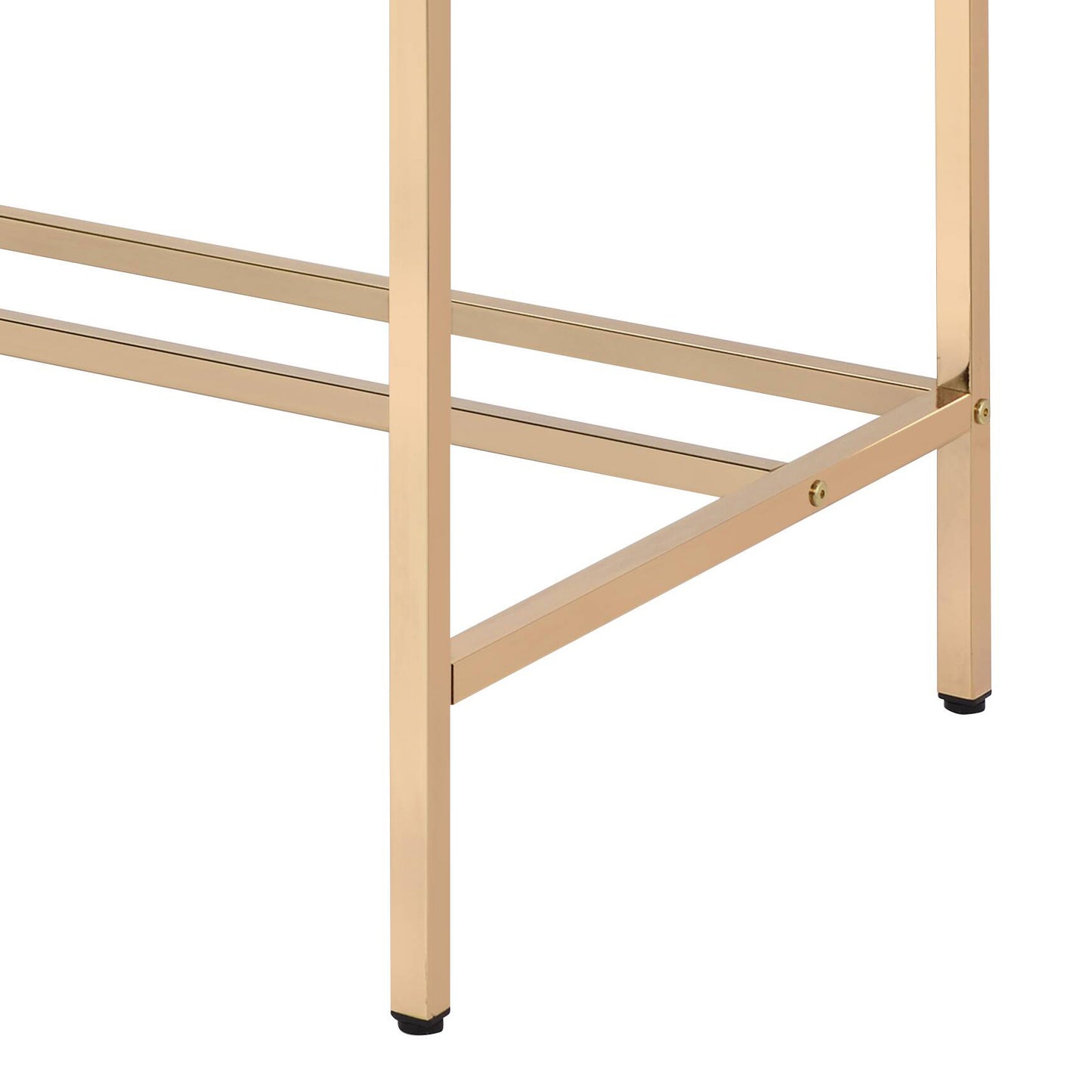 Navy Blue and Gold Writing Desk with USB Ports