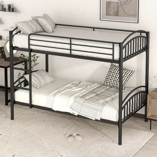 Doral Classic Metal Twin over Twin Bunk Bed, Black