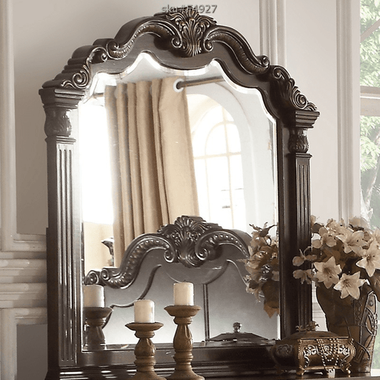 Terrell Traditional Brown Cherry Queen Bedroom Set