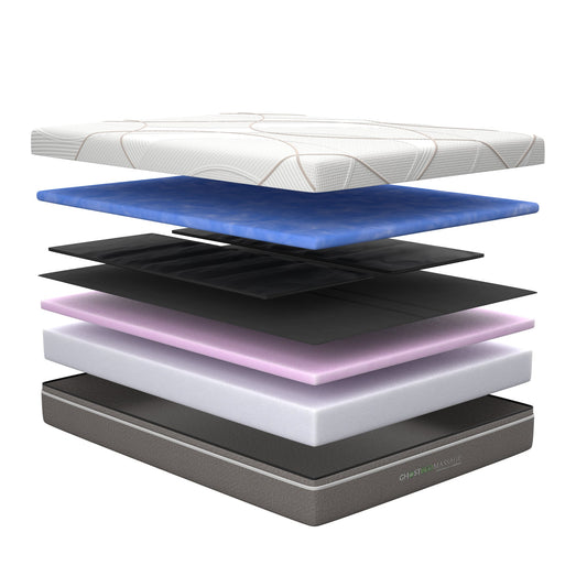 GhostBed Massage Mattress 12" Profile - Queen