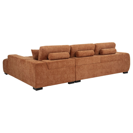 Octavia MCM Upholstered Sectional, Orange