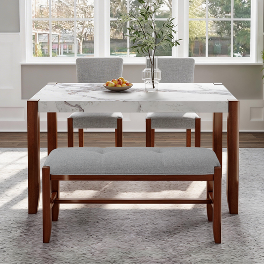 4-Piece Dining Set - Gray - detail view 2