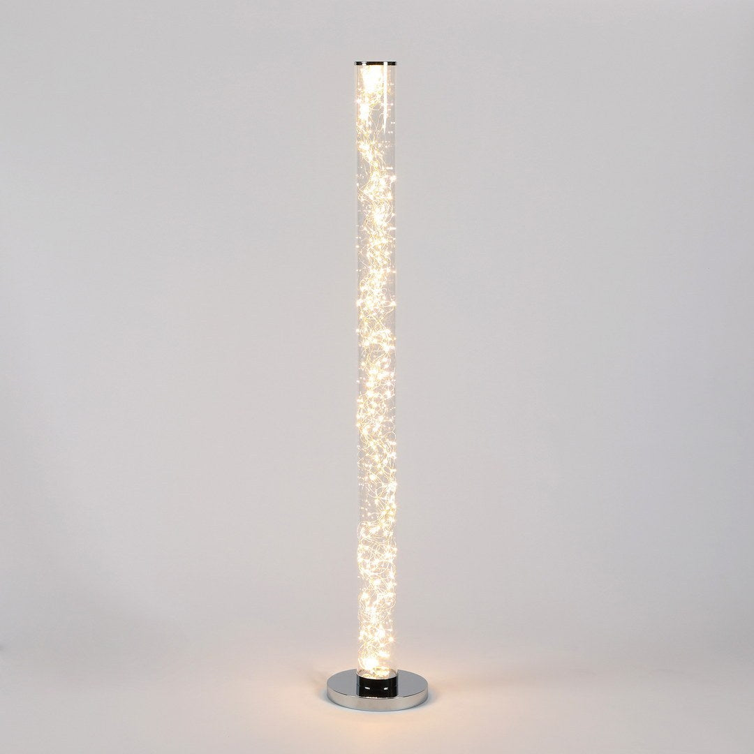 49' Exposed Rope LED Minari Clear Column Floor Lamp
