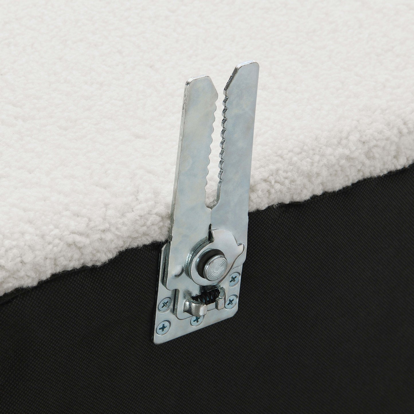 Sunny 6-piece Upholstered Sectional in Charcoal Boucle Fabric