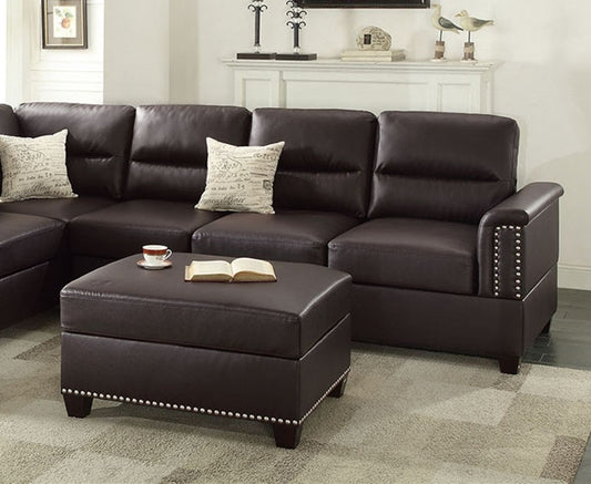3-PC SECTIONAL in Espresso - detail view 2