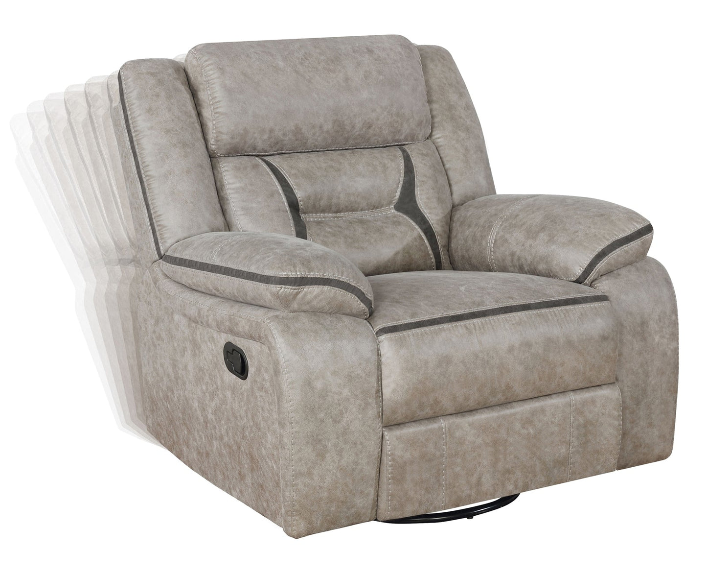 Greer Taupe Motion Sofa & Loveseat Set - Coaster 651351