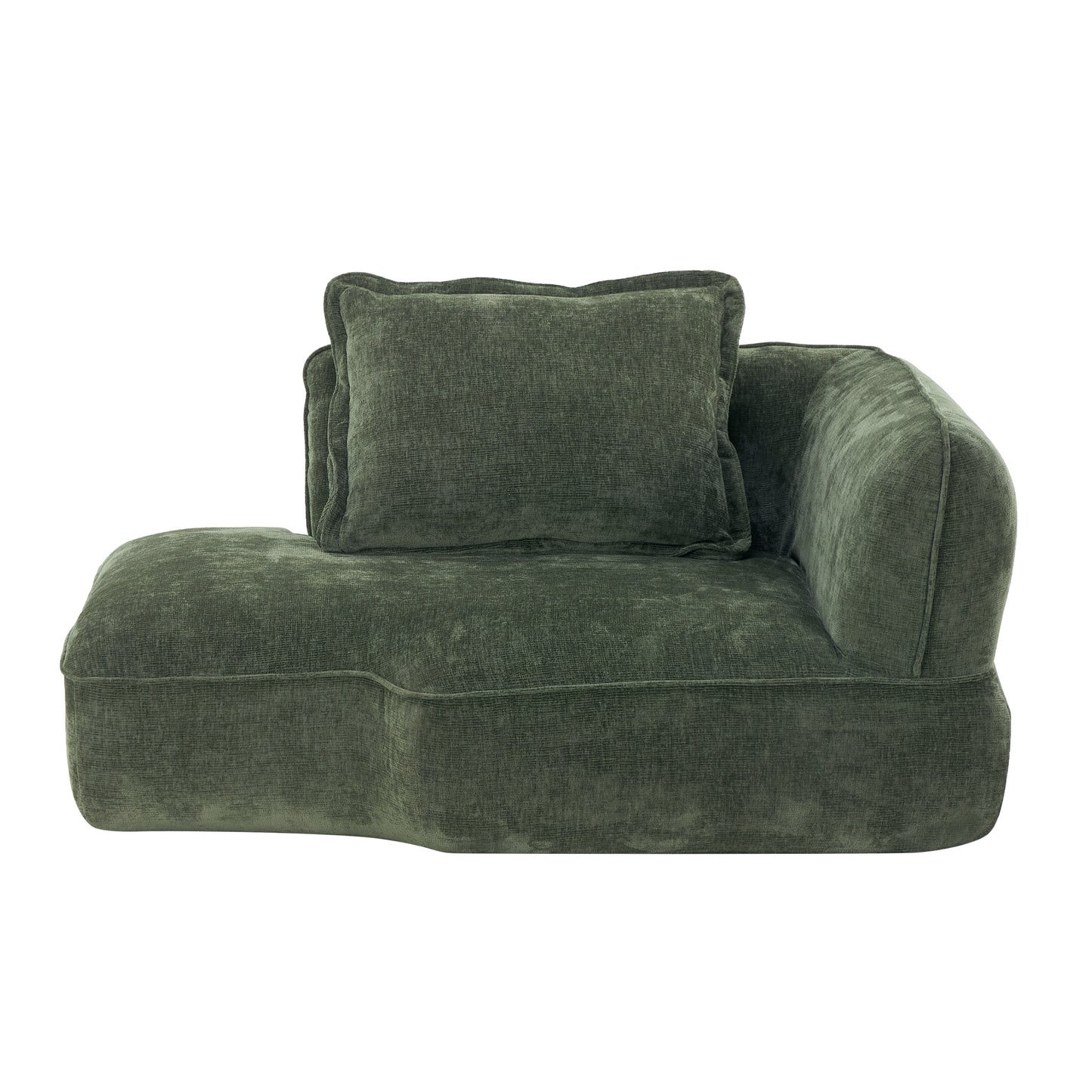 122' Modern L-Shaped Sectional Sofa with High-Density Fully Compressed Sponge and Chaise Lounge, 2-Piece Set, Fully Assembled Right Hand Facing, Deep Seating - detail view 8