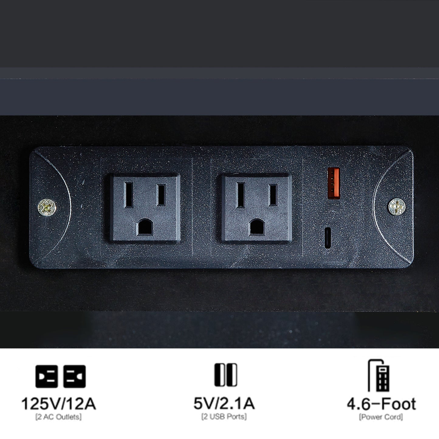 Charlene 41' Large Size Left Bedside Cabinet Vanity Table Set