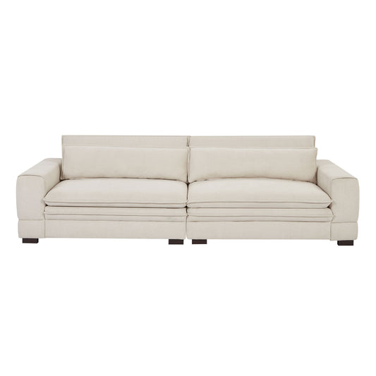 Mid-Century Sofa Sofa Modern Upholstered Sofa - Beige - primary color shot