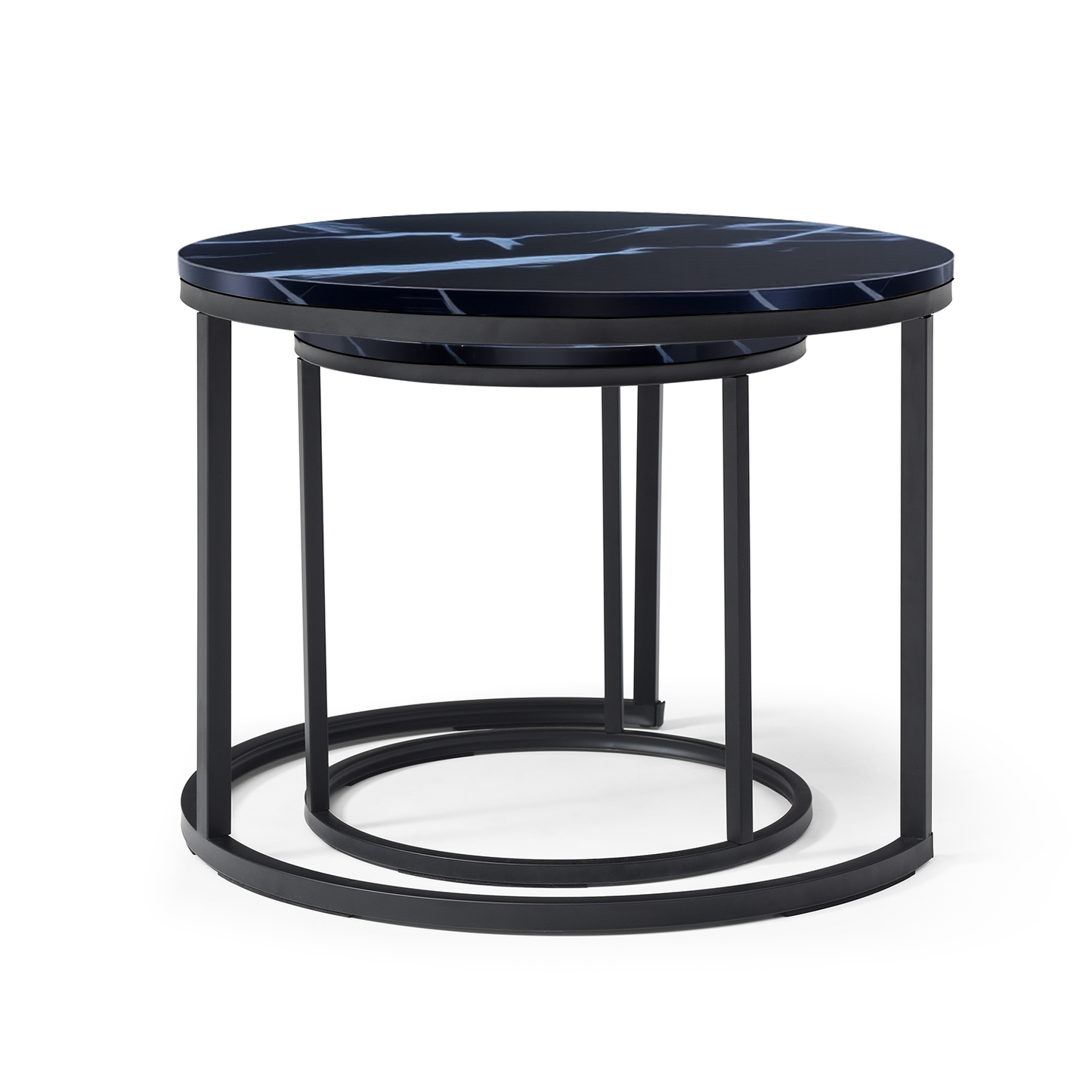 Black Nesting Tables with Black Legs - detail view 8