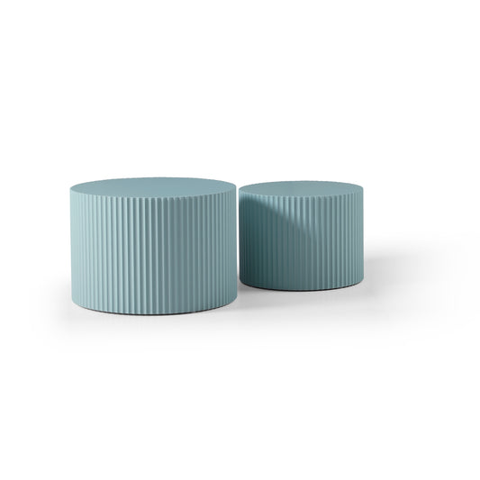 MDF Nesting Table Set of 2 - Light Blue - primary color shot