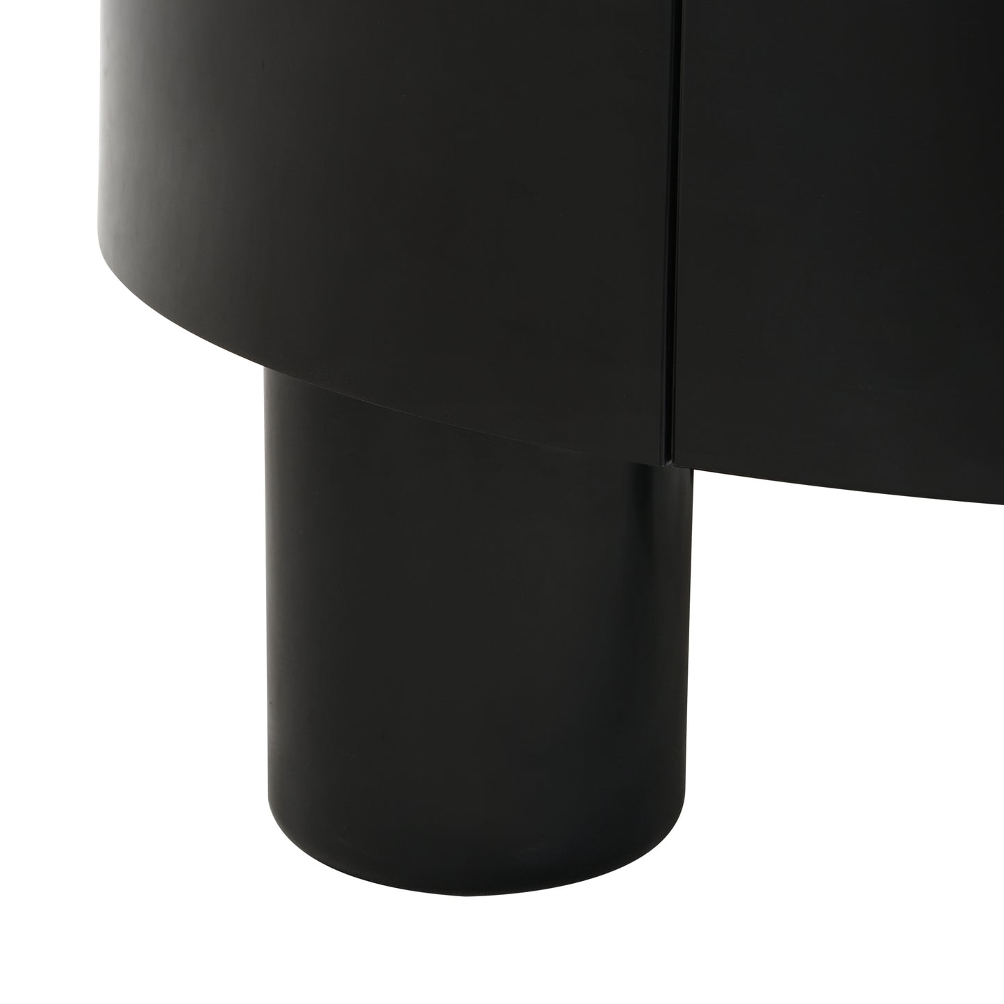 Black & Brown Melamine,plastic Nesting Tables with Black Legs - detail view 8