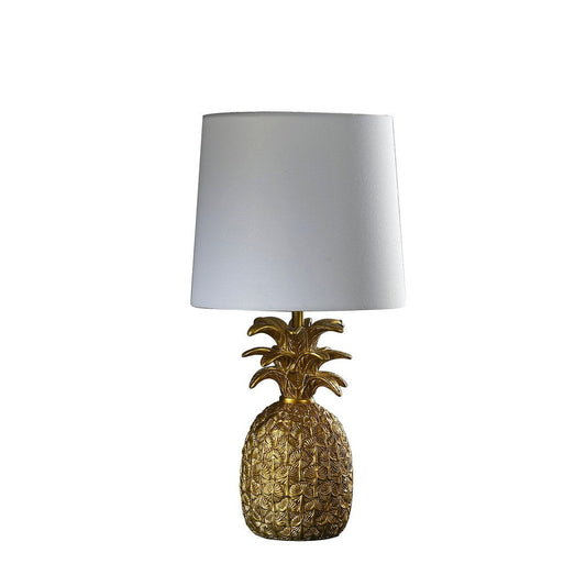 Golden Brass Tropical Heahea Pineapple Table Lamp