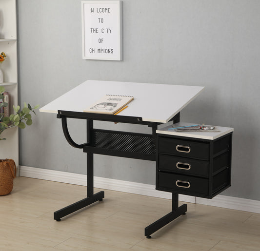 Roran Modern Drafting Table with Stool